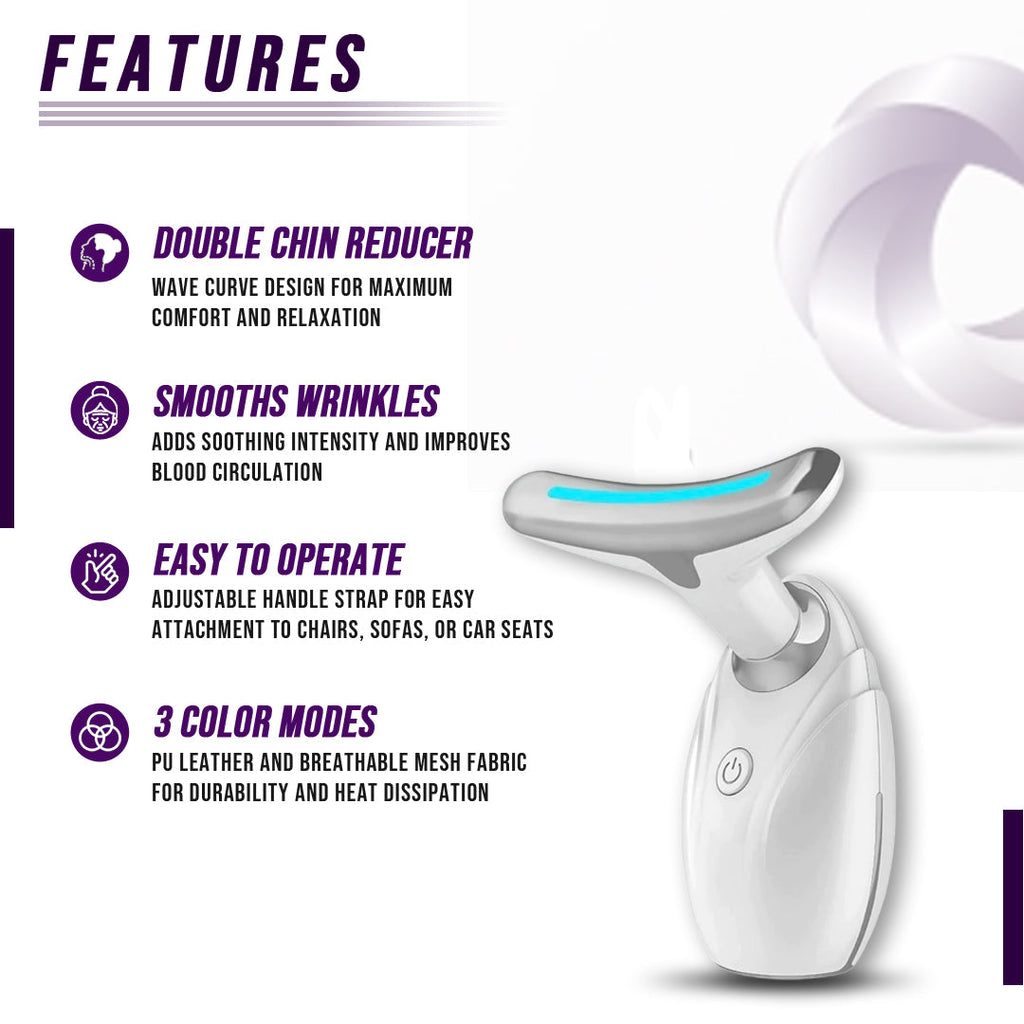 AuraGlow Led Face & Neck Lifting Massager