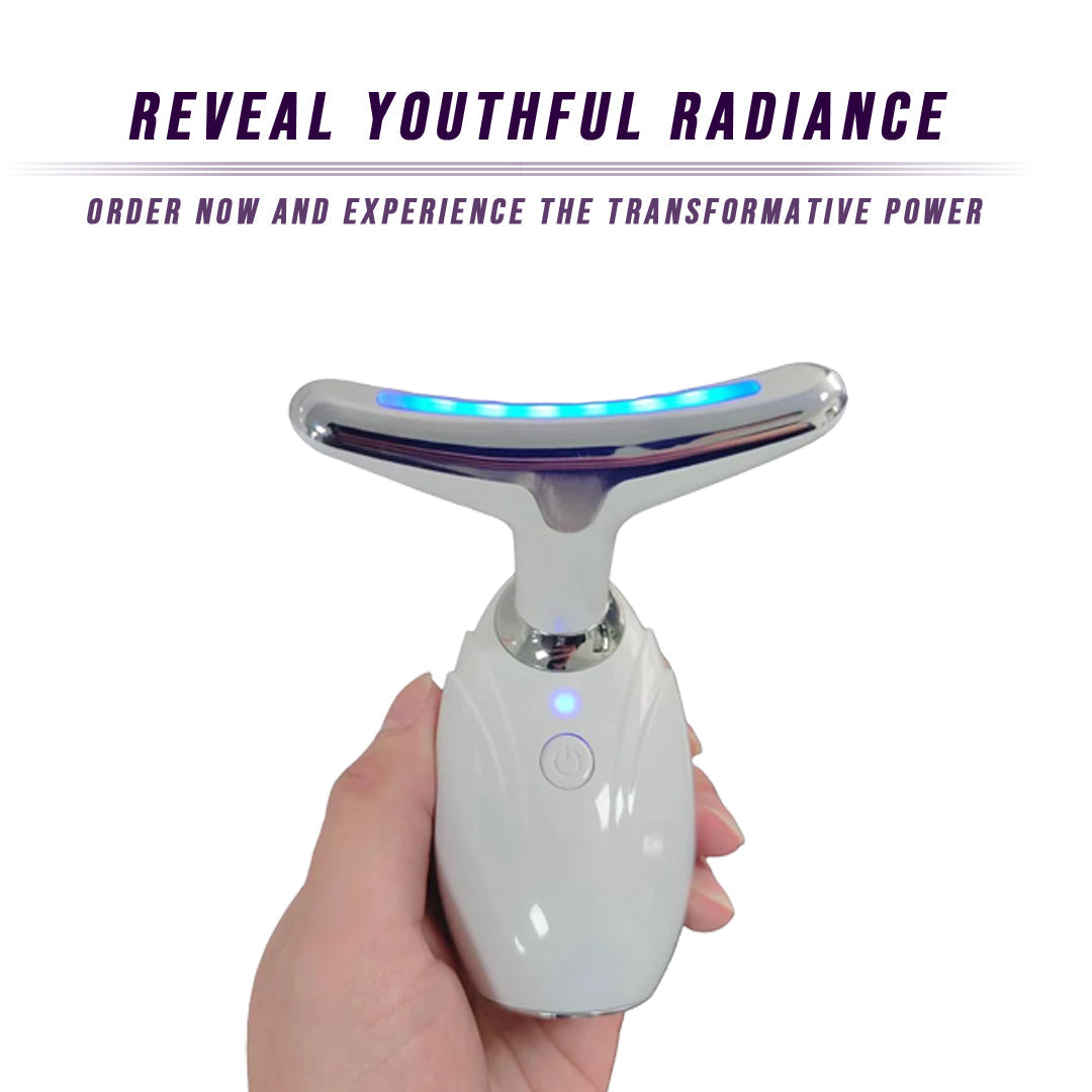 AuraGlow Led Face & Neck Lifting Massager